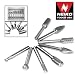 Tools & Hardware : Pro Grade 8pc Double Cut Carbide Rotary Burr Set w/ 1/4" shank