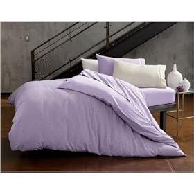 Swirls Print Organic Cotton Knit Duvet, TWIN, NATURAL