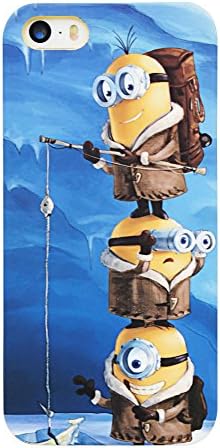 iPhone 5 Case Minions Despicable Me Polishing Cover Case Free with Marney HD Screen Protector for iPhone 5/5s/5c