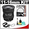 Tokina 11-16mm f/2.8 AT-X Pro DX Zoom Digital Lens + UV Filter + Cleaning Kit for Canon Rebel XT, XTi, XS, XSi, EOS 30D, 40D, 50D Digital SLR Cameras