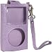 Budd Leather Pebble Grained Leather iPod Case w/ 2 Straps (Purple)