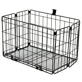 Sunlite Rear Folding Bicycle Basket, Set of 2, Black