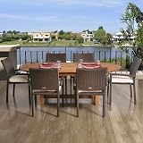 outdoor furniture miami-Outdoor Patio Virginia 7-pc. Dining Set