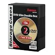Hama DVD-Doppel-Leerh�lle Slim 10, Schwarz