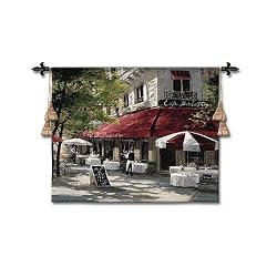 Maltina Terrace Tapestry Wallhanging Comes With Wall Hanging Rod and Tassels