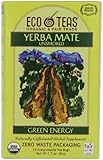 Eco Teas Organic Yerba Mate Unsmoked Green Energy, 24-Tea Bags