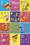 Winnie The Pooh- Count to 10 Kunst Poster Print, 61x92