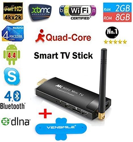 Mini Pc Mk903v Google Tv Stick Dongle Quad Core Android 4.4 Mini Pc 2gb RAM 8gb ROM Better Than Android Tv Box +Vensmile Phone Stand