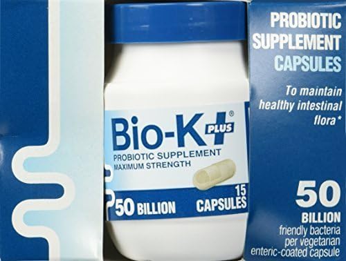 Bio K Plus Acidophilus Capsules, 15 Count by Bio K Plus