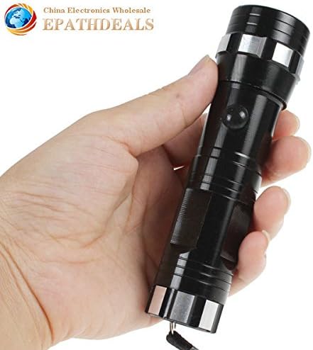 FBUY 14 x CREE LED Flashlight Torch Aluminum Alloy AAA Portable Mini Flash Light Lamp With Zebra Stripes On Both Ends