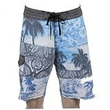 Peaced Out Men's Boardshort in Blue, Size: 34