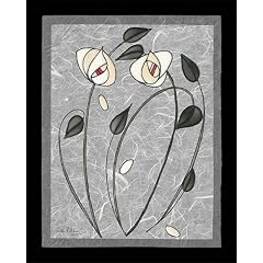 Eurographics DEH1006 Halliday D., Macintosh Silver Rose 40 x 50 cm, Hochwertiger Kunstdruck