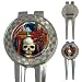 Limited Edition Nero Corvo 3-in-1 Golf Divot & Ball Marker Tool Raven Rose Skull