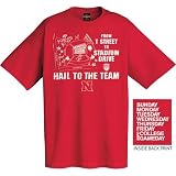 ESPN College Gameday Nebraska Cornhuskers Red Gameday Map T-shirt