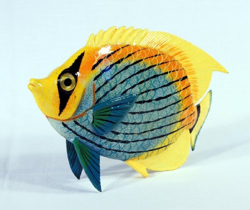 Handpainted Tropical Fish Statue Replica 6