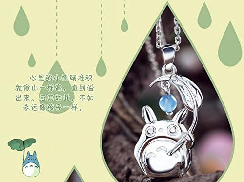 My Neighbour Totoro Anime Cosplay Key Necklace Pendant Cosplay 925 Sliver b2