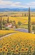 Sunflower Field 550pc Jigsaw Puzzle by Sung Kim