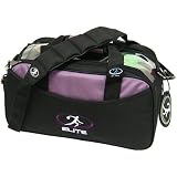 Elite 2 Go Tote Clear Black/Purple