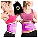 Waist Trimmer Ab Belt (Pink) - Adjustable Weight Loss Sauna Belt For Women & Men With FREE Carrying Bag - Provides Lower Back & Lumbar Supports For Easy, Effortless Waist Slimming - Lifetime Guarantee