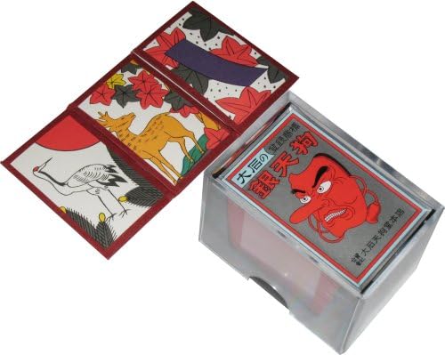 Japanese playing cards silver Tengu red back (japan import)