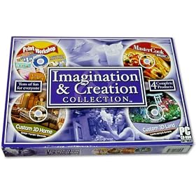 Master Cook Deluxe v 7, Custom 3D Land and Home, and Print Workshop Imagination and Creation 4 Pack by