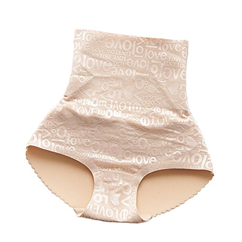 Aoibox Women's High Waist Butt Enhancer Seamless Bottom Pad Panty