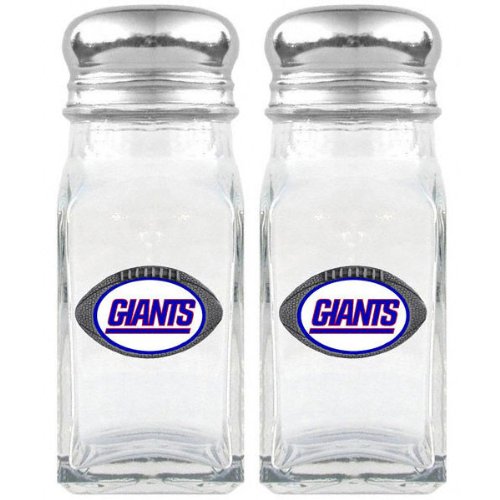 New York Giants Glass Pepper Shakers