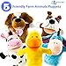 Animal Hand Puppets 5-Piece Set - Premium Quality with Movable Open Mouths, 9.5â€ Soft Plush Hand Puppets For Kids- Perfect For Storytelling, Teaching, Preschool - by Better Line (Farm Animals)