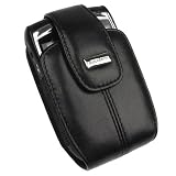 RIM Blackberry 8800, 8830 PDA Permium OEM Original Lambskin Black Swivel Holster Case with Belt Clip -13143-001