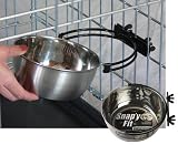 Midwest Stainless Steel Snap'y Fit Water and Feed Bowl, 10 Ounce