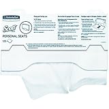 Scott Toilet Seat Cover (07410), White, Disposable, 125 Covers / Pack, 24 Packs / Case