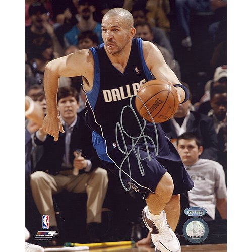 Steiner Sports NBA Jason Kidd Mavericks Carrying Upcourt Autographed 8-by-10-Inch Photograph