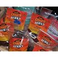 Gift Basket-This basket contains Dad's Jerky 100% beef jerky Maple, Western, Teriyaki , no-sulphur dried fruit Apples, peaches, pluots and no-oil roasted nuts cinamon almond, irish creme almond and cranberry pecan.