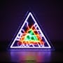 Luminglas 12" Triangle Plasma Illumination Display Set Multiple Color RED GREEN PURPLE Contemporary Luminglass Disk/Disc Night Light (160)