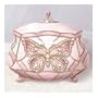 Porcelain Butterfly Music Box, Aids Breast Cancer Charity! With 22 KT Gold Accents