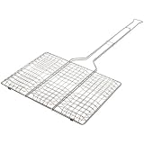 Rome's #64 9 Inch x 13 Inch Basket Hamburger Grill Basket, Chrome Plated Steel