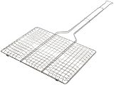 Rome's #64 9 Inch x 13 Inch Basket Hamburger Grill Basket, Chrome Plated Steel