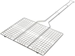 Rome's #64 9 Inch x 13 Inch Basket Hamburger Grill Basket, Chrome Plated Steel