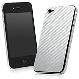 BoxWave Carbon Fiber iPhone 4 Skin (Metallic Silver)