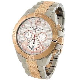 Stuhrling Original Mens Watersports 'Westport' Chronograph GMT 16K Rose Gold-Plated PVD Mens Watch... by St�hrling Original