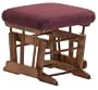 Dutailier Ultramotion Matching Ottoman - Bordeaux Striped Velvet
