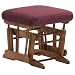 Dutailier Ultramotion Matching Ottoman - Bordeaux Striped Velvet