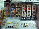 Tech Deck Ultimate Sk8 Shop Set Pack - Santa Cruz 1988 Skreeming Palm - Ronson Lambert Fingerboards Including 12 Wheels 6 Risers 2 Sticker Sheets 3 Extra Decks Hardware & Tool