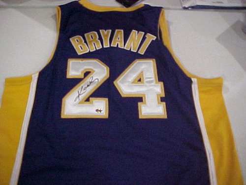 KOBE BRYANT AUTOGRAPHED HAND SIGNED AUTHENTIC LAKERS JERSEY