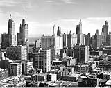 Chicago Skyline by unknown. Size 22.00 X 17.50