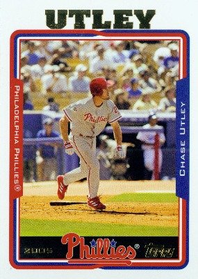 2005 Topps Baseball Card # 481 Chase Utley Philadelphia Phillies