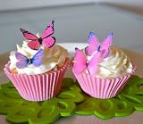 Edible Butterflies © - Small Assorted Pink and Purple Set of 24 - Cake and Cupcake Toppers, Decoration