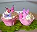 Edible Butterflies © - Small Assorted Pink and Purple Set of 24 - Cake and Cupcake Toppers, Decoration