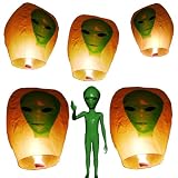 Glo-LanternTM Alien Printed 5 Pack Sky Lanterns