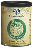 Green Beans Coffee Organic Geisha Green With Ginseng Tea, 1.41 -Ounce Tins (Pack of 3)